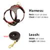 Pit Bull Dog Harness Leash Set No Pull Genuine Leather Dogs Harnesses Step in Pet Harness Vest Lead for Small Medium Dog Pitbull