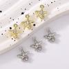 5pcs Cute Rhinestone Starfish Charms Pendants for Necklace Earrings Bracelet DIY Handmade Jewelry Making Accessories