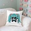 Anime-H-Hatsune-Mikus Kawaii Throw Pillow Covers Pattern Cushion Cover Suitable For Sofa Bedroom Car Pillow Cover