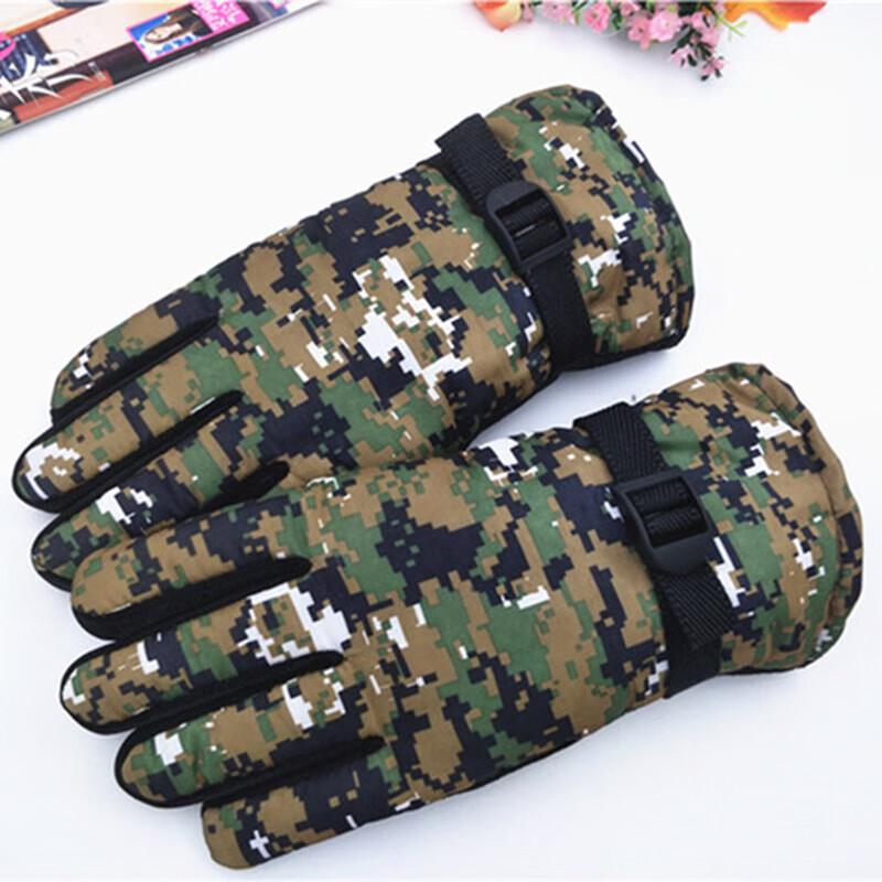 Adult Winter Thermal Camouflage Cycling Gloves