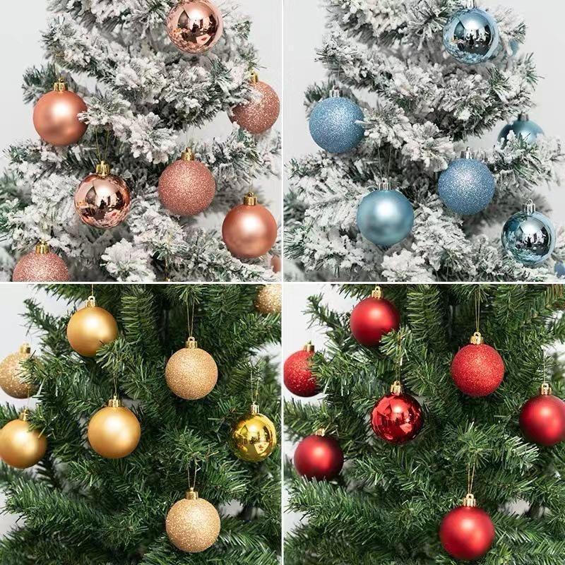 24pcs/Box Christmas Balls Christmas Tree Ornaments Christmas Decoration for Home Party Christmas Hanging Pendant