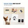 1pc Pet Folding Memorial Photo Frame with 1pc Ink Pad A Non-Contact Ink Pad with A Pet Paw Print Kit
