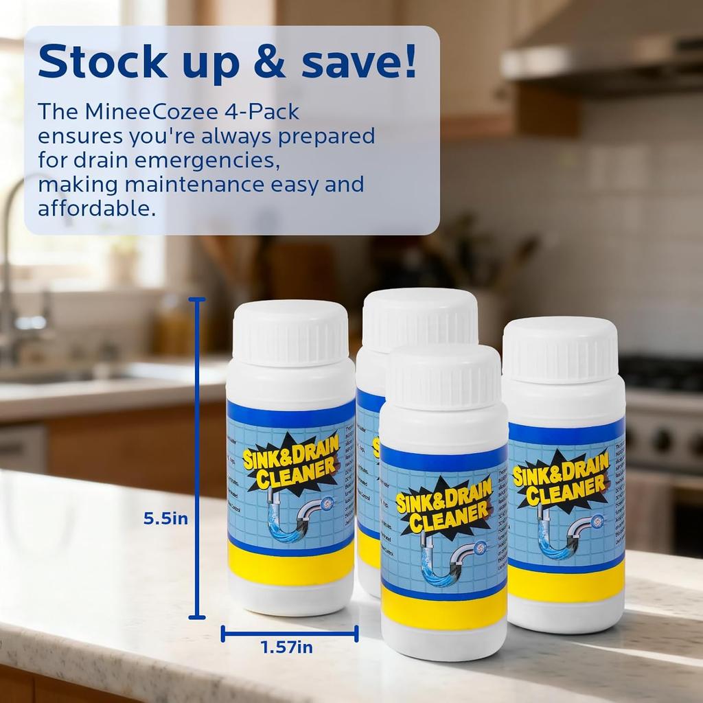 Cleaner for Kitchen and Bathroom Sink, Floor Clog Remover, 100 Grams