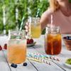 Paper Straws - Striped Straws In 16 Colors,   Friendly - Non-Soggy Paper Straws