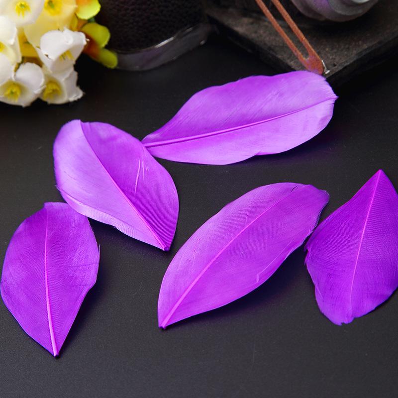 50Pcs26 Color Diy Jewelry Accessories Feather Color Floating Head Feather Goose Feather Craft Decorative Material