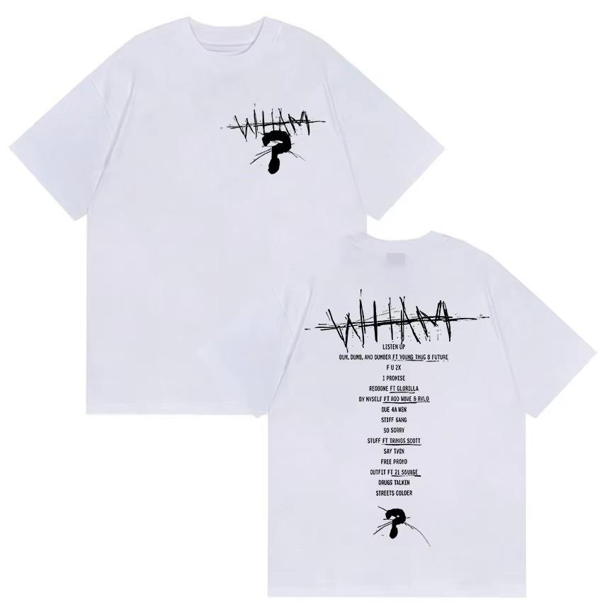 2026 Summer Rap Singer Lil Baby Wham World Tour Printed Tshirt Mens Hip Hop Retro Pure Cotton Casual Tshirt Mens Tshirt