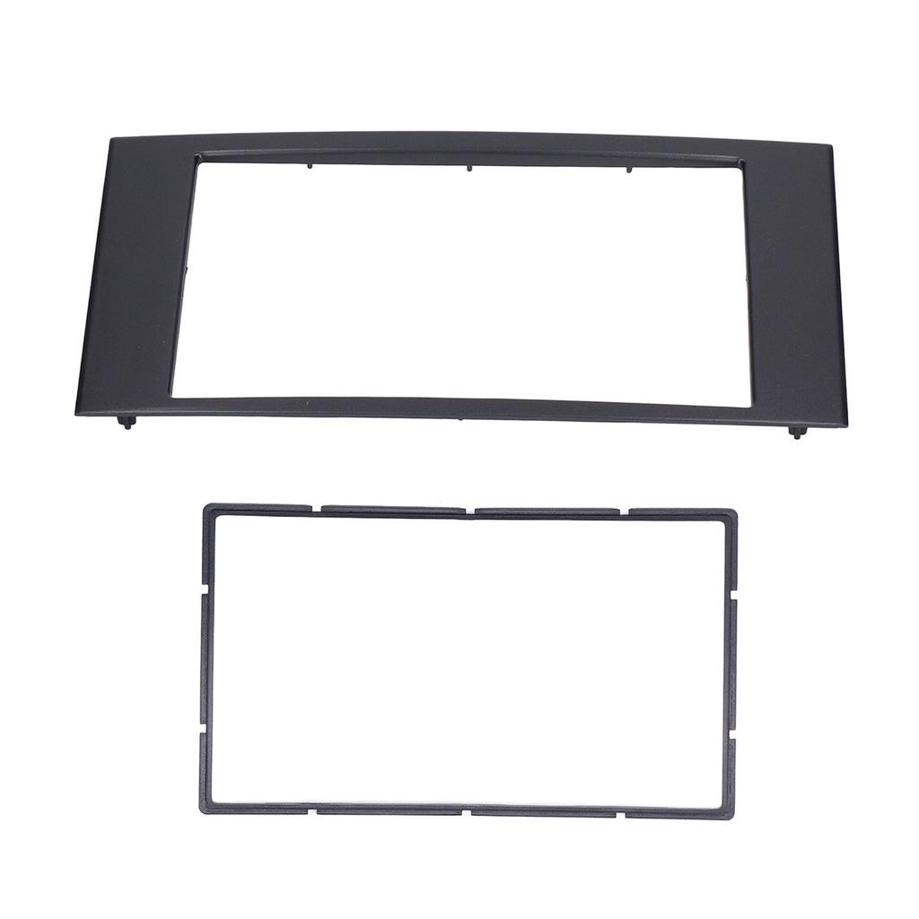 Car Radio Stereo Fascia DVD CD Player Frame 2 DIN Dashboard Mount Trim Black Replacement for Mark X 2004‑2009