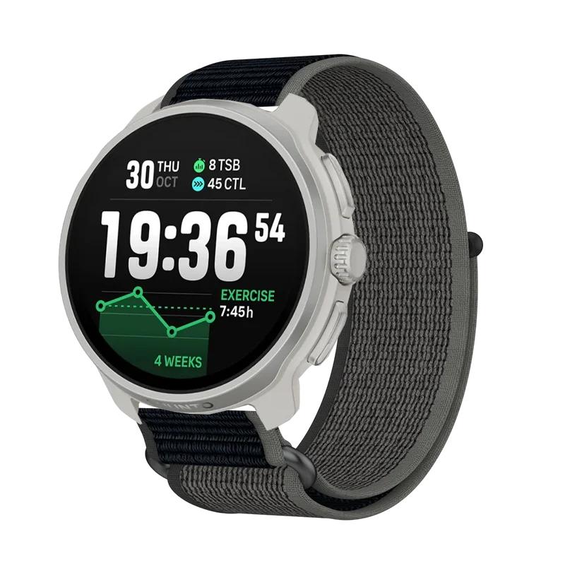 22mm Strap for Sunnto Race 2/S Run 9 Peak Pro Vertical 2 1Nylon Weave Elasticity Strap for Sunnto Race 2 Smart Band Accessories