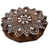 Floral Indian Scrapbook Stempel Holz Druckblock Kunst braun Briefmarken für
