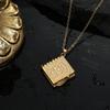 Vintage Creative Openable Bible Book Alloy Pendant Necklace Cross Religion Fashion Jewelry for Men And Women Personalized Gifts