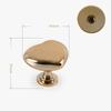 1pc Colored Love-shaped Plastic Cupboard Door Handle Wardrobe Bedside Table Drawer Closet Single-hole Handle
