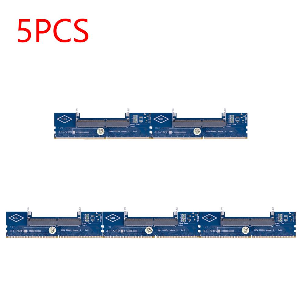 1-5pcs DDR3 DDR4 Adaptador de Memória de Laptop para Desktop SO-DIMM para PC DIMM Cartão Conector Cartão Conector Memória RAM