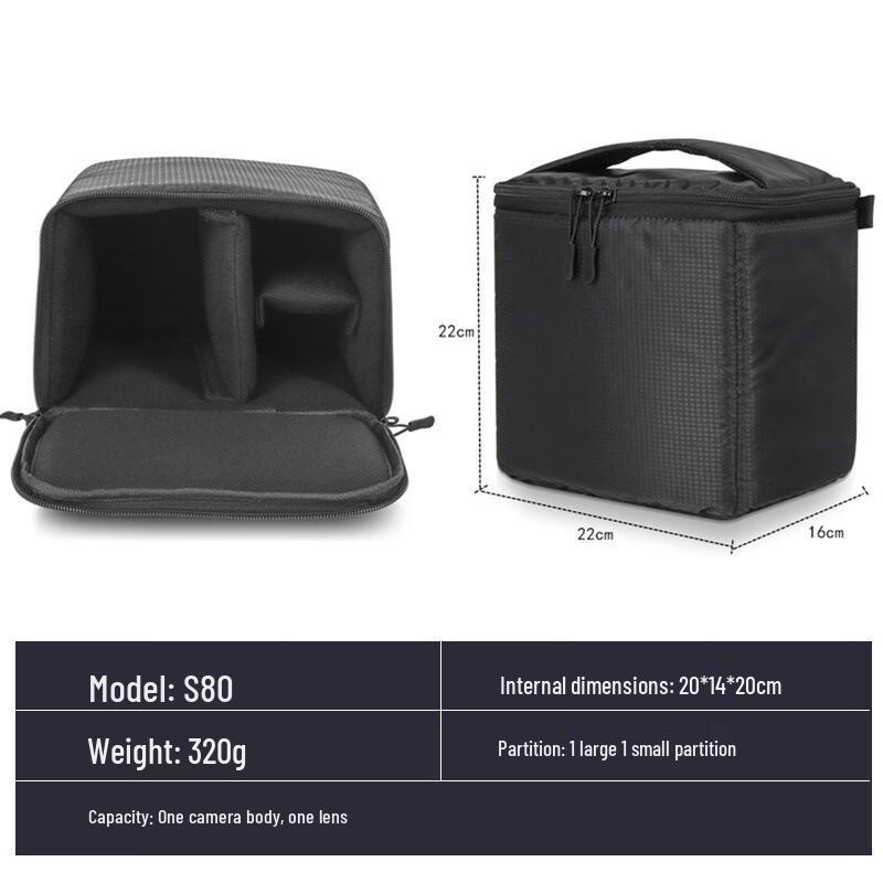 Fly-Leaf Tall DSLR Camera & Lens Padded Bag