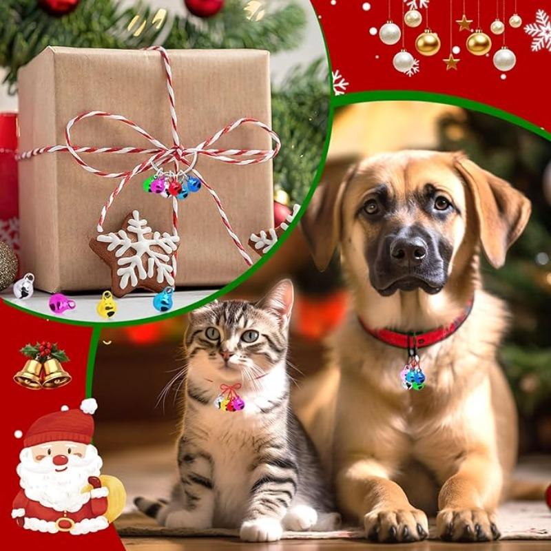 10PCS Mini Jingle Bells for Crafting DIY Christmas Home Wreath Knitting Jewelry Making Pet Decorations Necklace Bracelet
