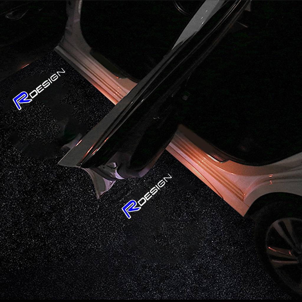 Car Door Welcome Lamp HD LED Laser Projectaor Light Decoration Accessories For VOLVO Rdesign S80L S60L V40/V40CC XC60 V60 XC90