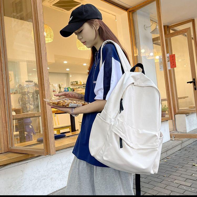 Studenten Campus Mode Rucksack - Große Kapazität, Einfarbig, Vielseitige Reise- & Umhängetasche