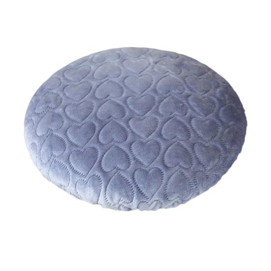 

Круглый чехол для табурета с тисненым узором в виде сердечек, мягкая фланель, эластичная лента, нескользящая подушка для сиденья, чехол для стула, аксессуар для табурета