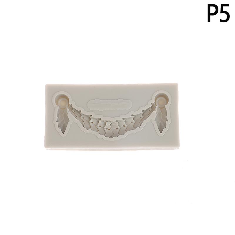 1/5Pcs Baroque Silicone Mold Diy Baroque Border Mold Baroque Silicone Mold Border Molds For Cake Fondant Trim Decoration