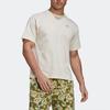 Adidas Solid Color Logo Graphic Crew Neck Sports T-Shirt Men Tops White HR4315