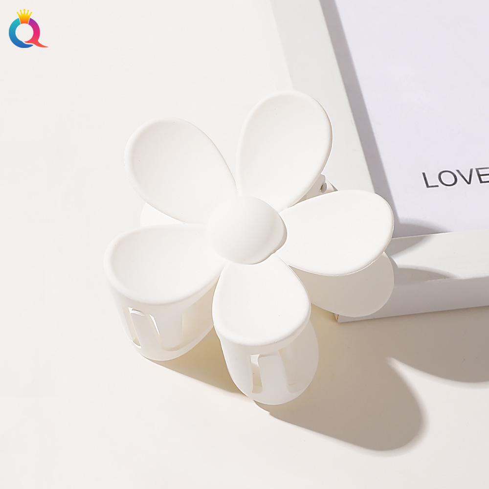 Hot-Selling European & American Hair Accessories: Shark Clip, Frosted Diamond Flower Hairpin