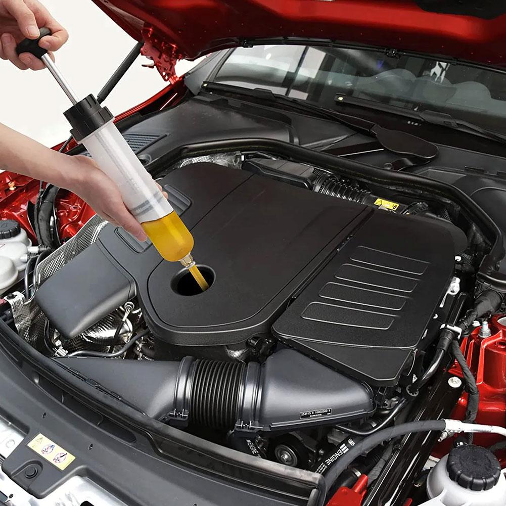 200CC Car Oil Fluid Extractor Automotive Air Pump Filling Syringe Bottle Transfer Auto Fuel Extraction Pump Dispenser Hand Tools