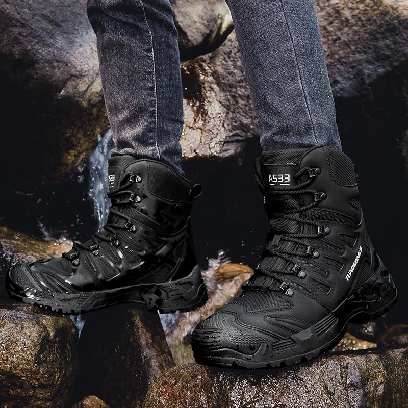 Men's Hiking Boots New Platform Boots Outdoor Tactical Sneakers Ankle Boots