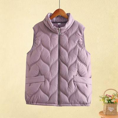 Down Cotton Vest Women's Autumn and Winter Fashion Vest Jacket Loose and Light Vest