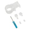 Aquarium Hose Clamp Transparent Split Type Plastic Water Pipe Fixing Clip for Fish  