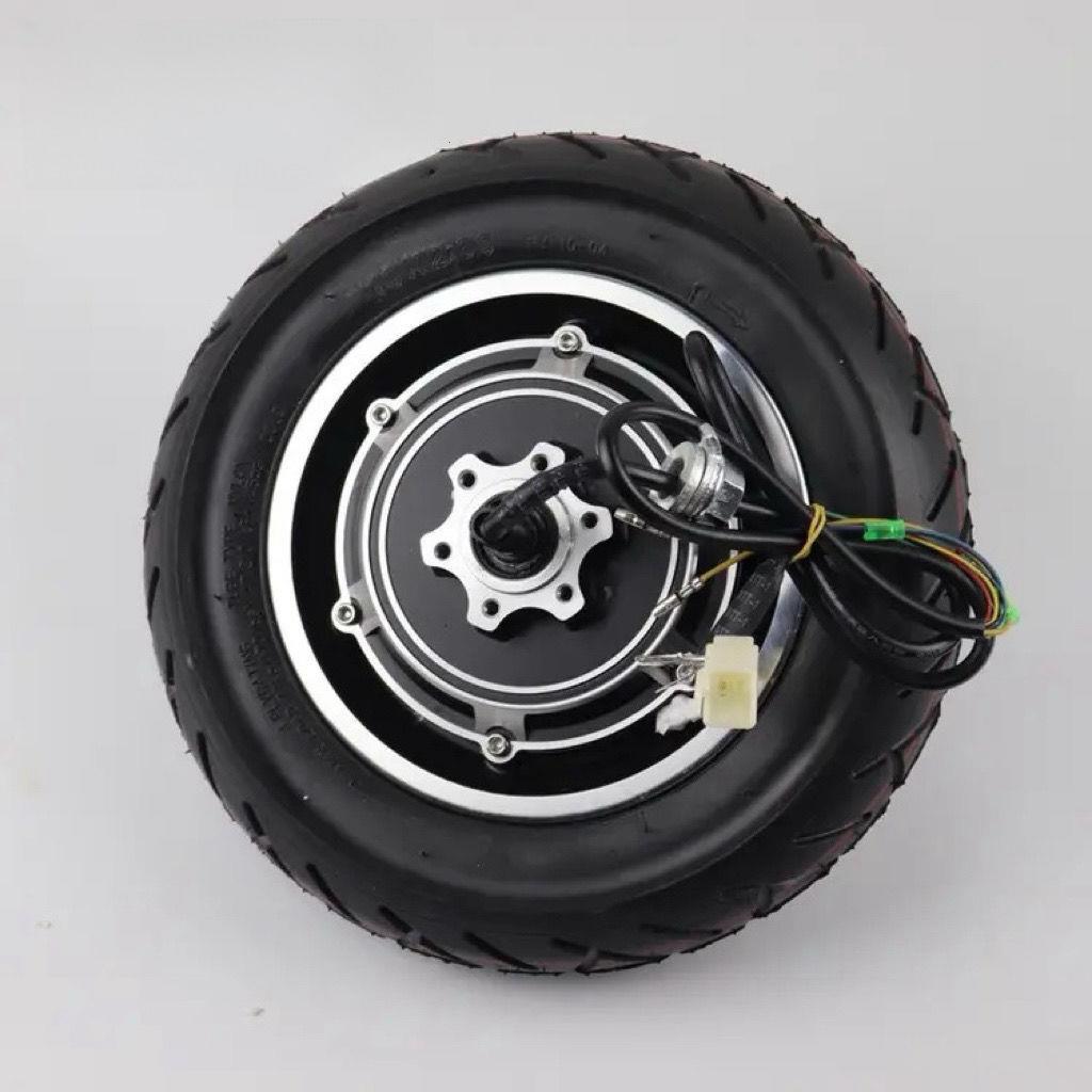 10" Electric Scooter Rear Wheel Hub Motor with Disc Brake, 36V/48V Motor & Driver for E-Scooters.