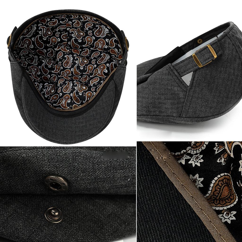 Forward Cap Men Women Peaked Cap British Retro Sun Hat
