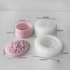 Flower Storage Jar Mould Jewelry Organizer Silicone Mold Concrete Plaster Storage Box Molds for Organizing Enthusiasts