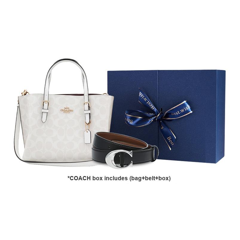 Coach Mollie Classic Allover Print Tote Bag Shopping Bag Shoulder Crossbody Bag Canvas And Leather Handbag 25 Women Tote C4250-IMRFF