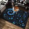 Ethnic Style Carpet For Living Room, Bedroom And Kitchen - Printed Floor Mat, Easy To Clean, Flannel Rug Home Decoration