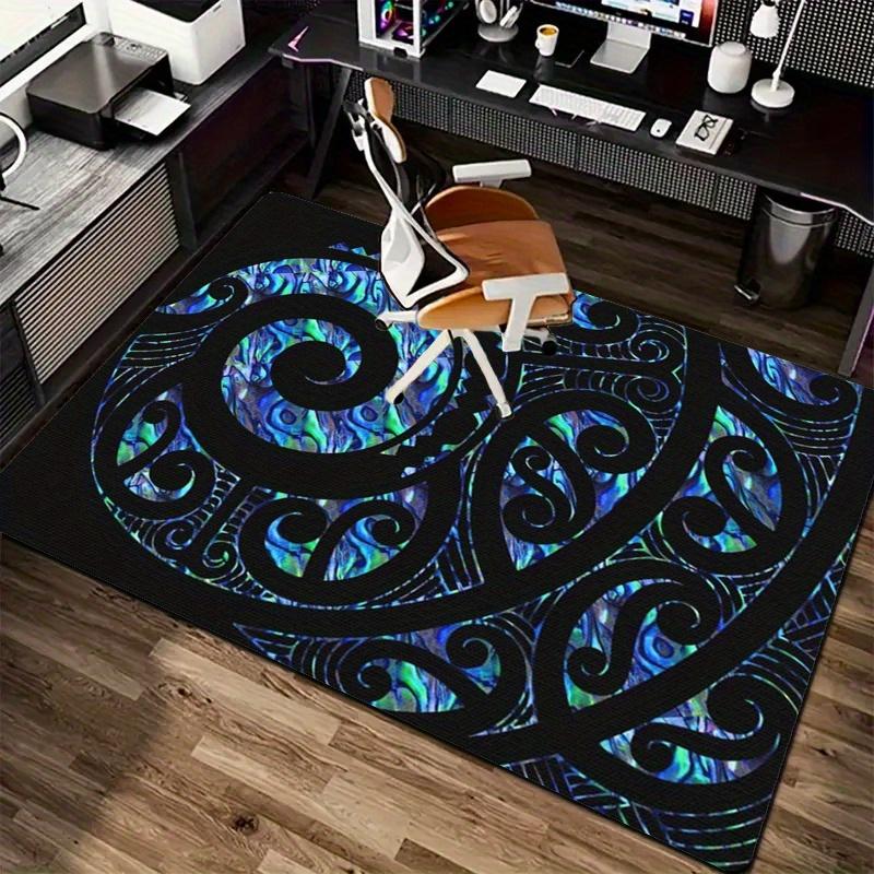 Ethnic Style Carpet For Living Room, Bedroom And Kitchen - Printed Floor Mat, Easy To Clean, Flannel Rug Home Decoration