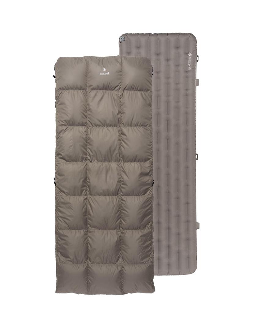 Snow Peak Down System Offton Slim Mat Set Disaster Cold Outdoor Fishing (BD-060) - Comforter, Mattress, Down, Preparedness, Warmth, Resistant,