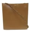 Used AUTHENTIC Tangle Medium Shoulder Bag Brown Leather