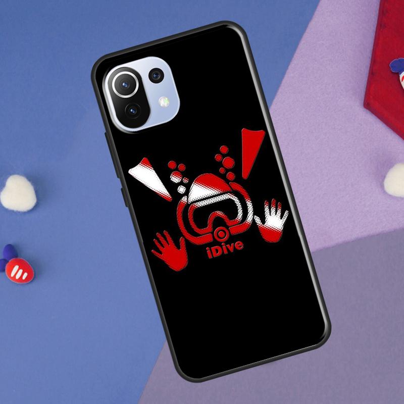 

Diver Down Scuba Flag Cover For Xiaomi 14T Pro 11T 12T 13T 13 14 Ultra POCO X7 Pro X3 X5 F3 F5 F6 M6 X6 Pro Case Xiaomi 13