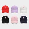Heißer Verkauf Flamingo Bestickte Baseballkappe Unisex Vier Jahreszeiten Mode Baumwolle Sonnenhut