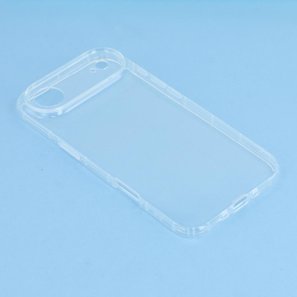 For iPhone 17 Air Case Transparent TPU Phone Back Cover Airbag Protection
