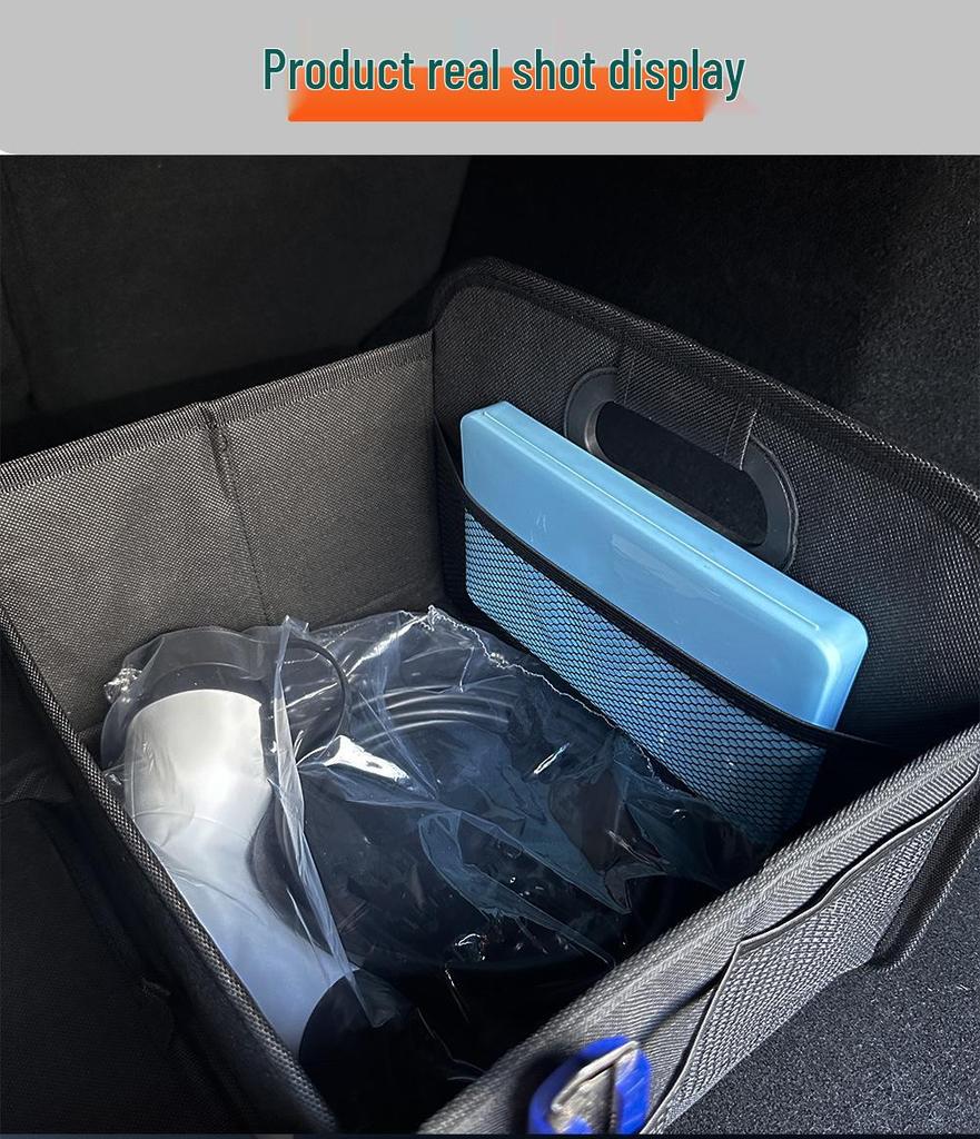 Cross-Border Car Trunk Organizer: Foldable Large Capacity Storage Box with Oxford Cloth