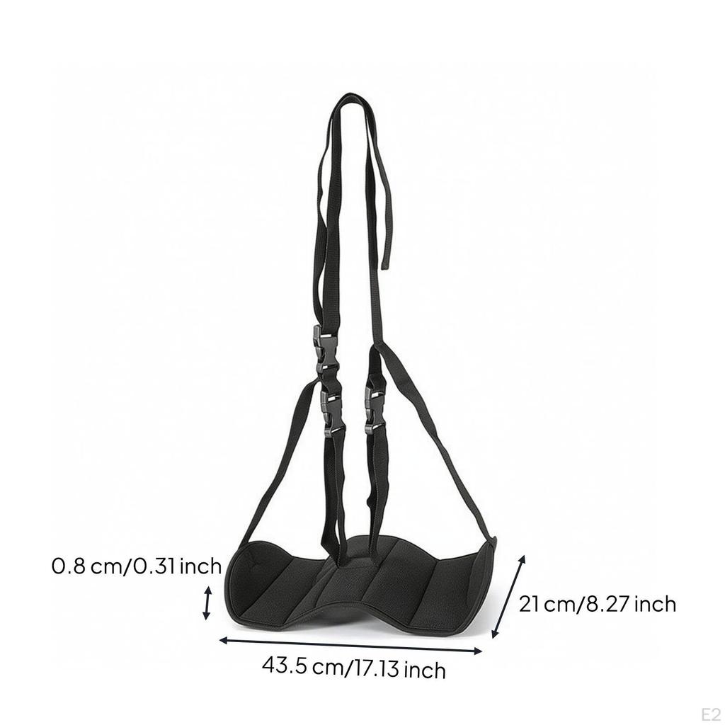 Hanging Foot Rest with Adjustable Straps Portable Desk Hammock Padded Footrest for Commuters,