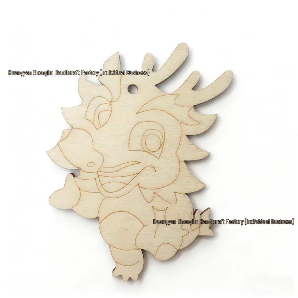 Unfinished Wood Zodiac Shape Ornaments for Festivals