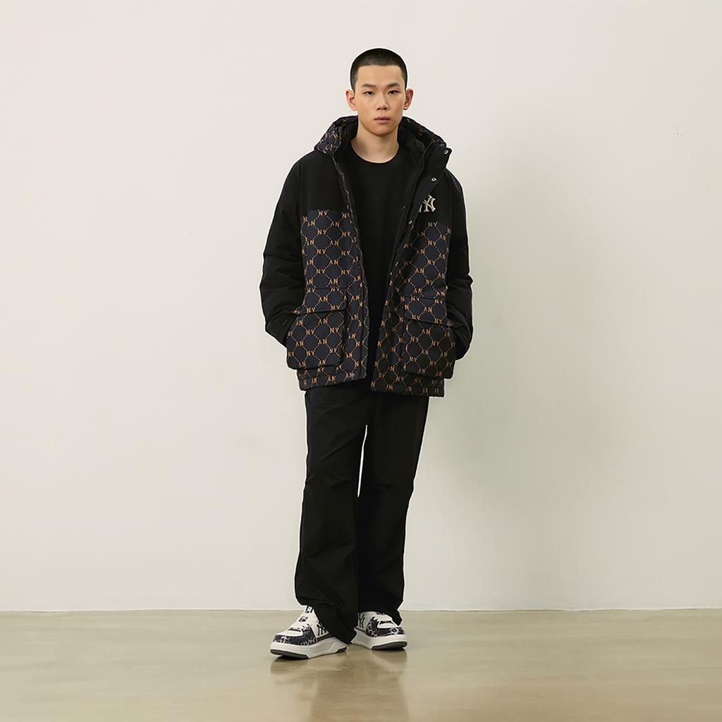 New MLB MONOGRAM Collection New York Yankees FW24 Jacket Unisex Black 3ADJM0846-50BKS