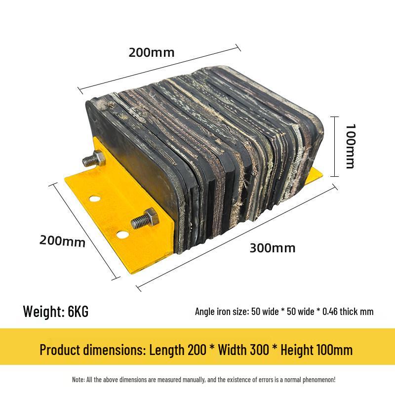 Rubber Anti-Collision Pad Car Stopper for Warehouse Dock and Truck Unloading