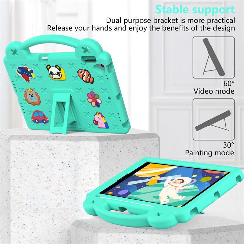 Kids Silicone IPad Case 10.2 2019-2021 9 8 Air 4 10.9 Pro 10.5 Shockproof Cartoon Handheld Cover With