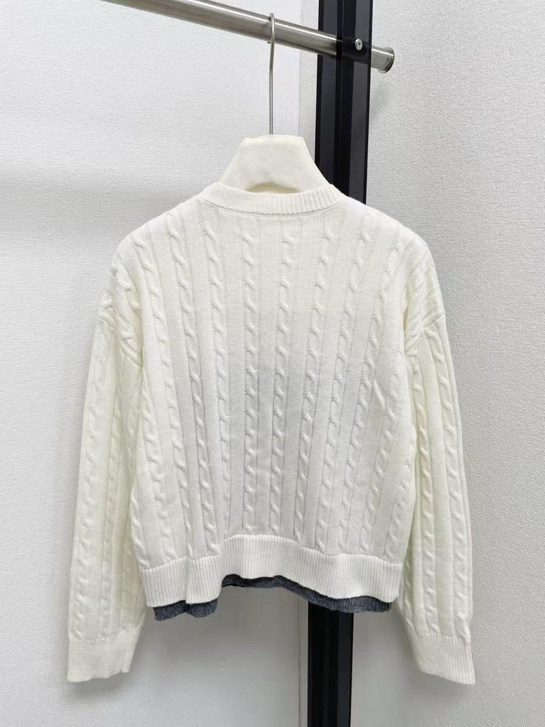Retro Color Block Cable Knit Pullover: Women's Autumn/Winter Round Neck Sweater