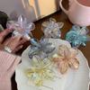 Pinza a artiglio Plumeria traslucida da 8 cm per le vacanze al mare – Elegante accessorio per capelli