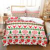 Merry Christmas Duvet Cover Christmas Graffiti Bedding Set Happy New Year Quilt Cover Holiday Gifts Bedroom Decoration