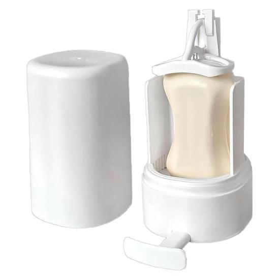 

Настенная мельница для мыла Yousheng с 3 регулируемыми уровнями, двумя отсеками для осушителя, простым монтажом и дозатором для мыла белый