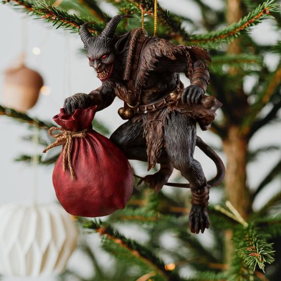 Christmas Ornaments Scary Folklore Xmas Tree Hanging Decoration Horror 2D Acrylic Ornaments for Xmas Tree Holiday Party Decoration
